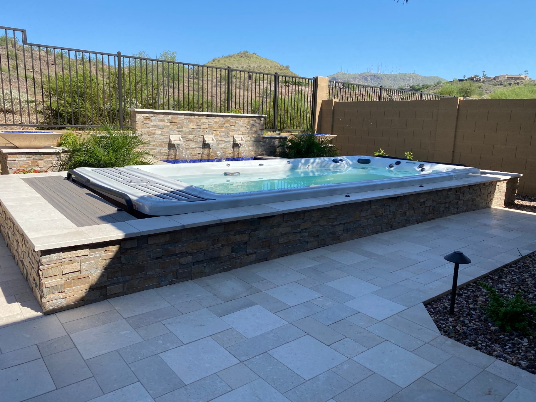 Elevated Swim Spa — Pools & Spas by Custom Outlooks